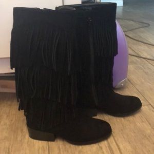 Girls Sam Edelman fringe boots